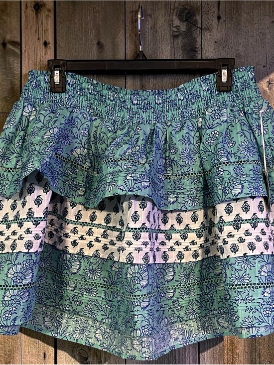 Roller Rabbit Dresses & Skirts - Roller Rabbit Aqua and Navy Floral Tiered Skirt